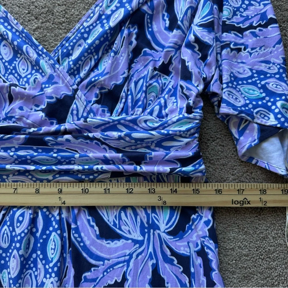 Lilly Pulitzer Parigi Midi Dress Lilac Verbena Coco Safari Purple S - Picture 8 of 11